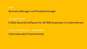 Business Manager + Produktmanager